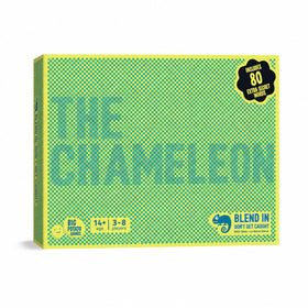 Big Potato The Chameleon game box front, inviting family game night with bluffing.