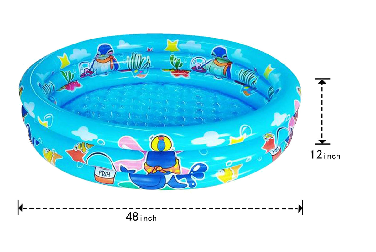 Blue Big Summer 3 Rings Pool adds vibrant backyard vibe