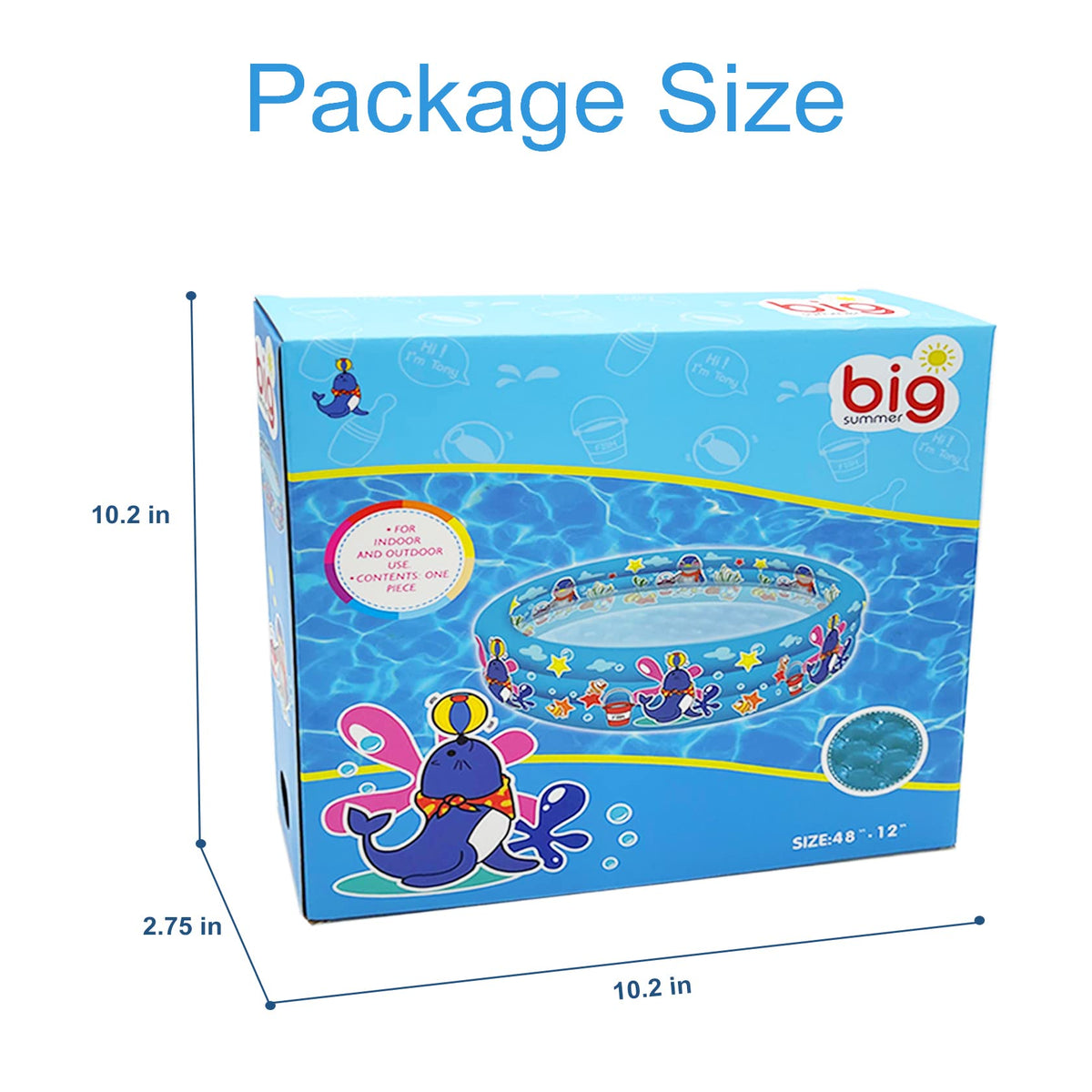 Versatile Big Summer pool can be a baby tub or sand pit