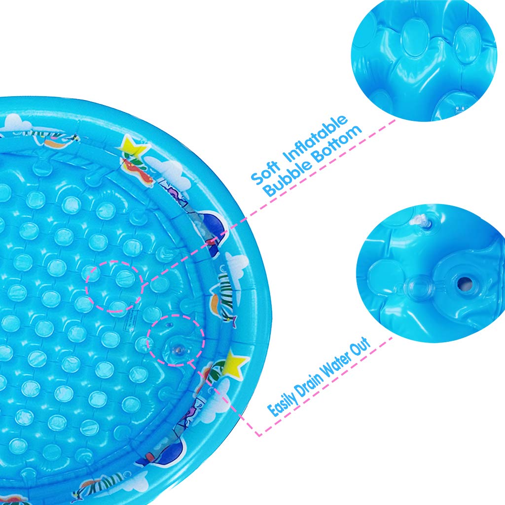Big Summer pool dual-bubble-bottom for soft, secure play