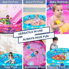 Big Summer 3 Rings Kiddie Pool pink age 3 plus suitable for little swimmers