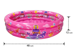 Big Summer 3 Rings Kiddie Pool pink multi-use play space with toys