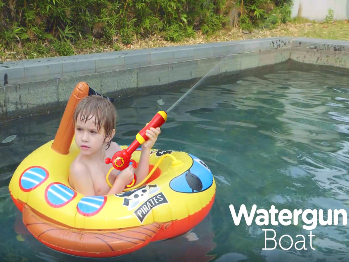 Big Summer water toy inflatable pirate boat for durable pool fun