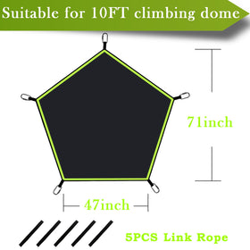 BigAim Dome Climber Hammock – sturdy carabiner connections ensure security
