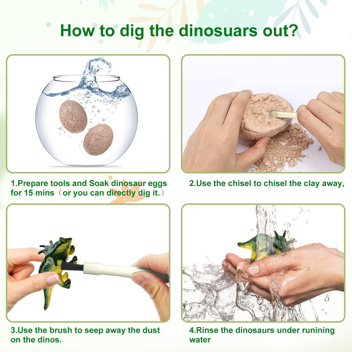 Bigear twelve dinosaurs inside eggs, ready to be unearthed and explored.