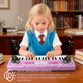 BIGFUN educational keyboard purple multifunction