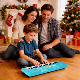 BIGFUN kids piano education toy blue hands on learning idea.