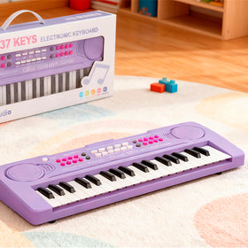 BIGFUN toddler piano with dual speakers for rich sound during playful practice