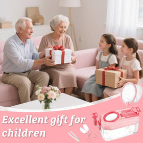 Biggun bug catcher kits pink magnifier helps tiny details come alive.