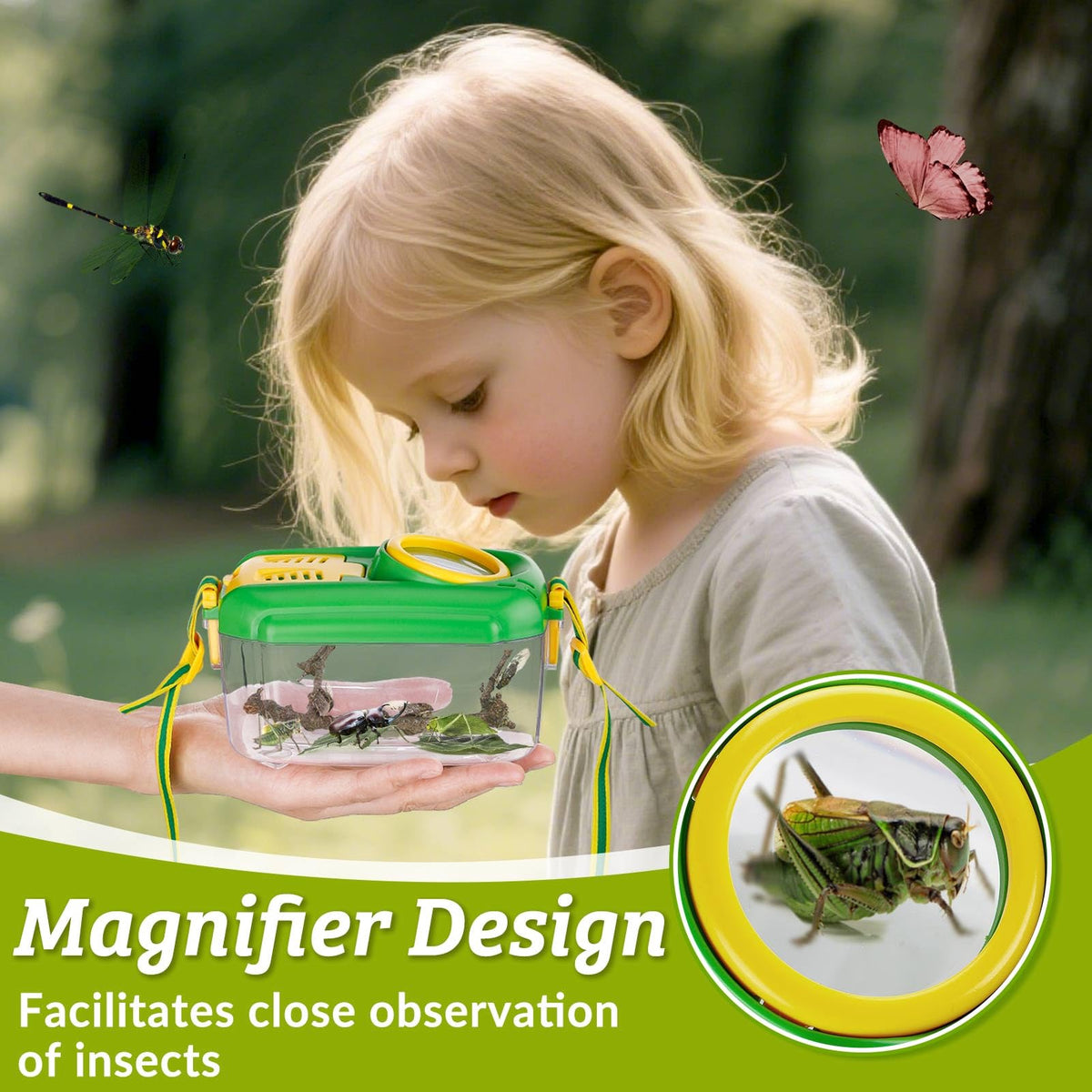 Biggun bug catcher tweezer for precise handling of small bugs.