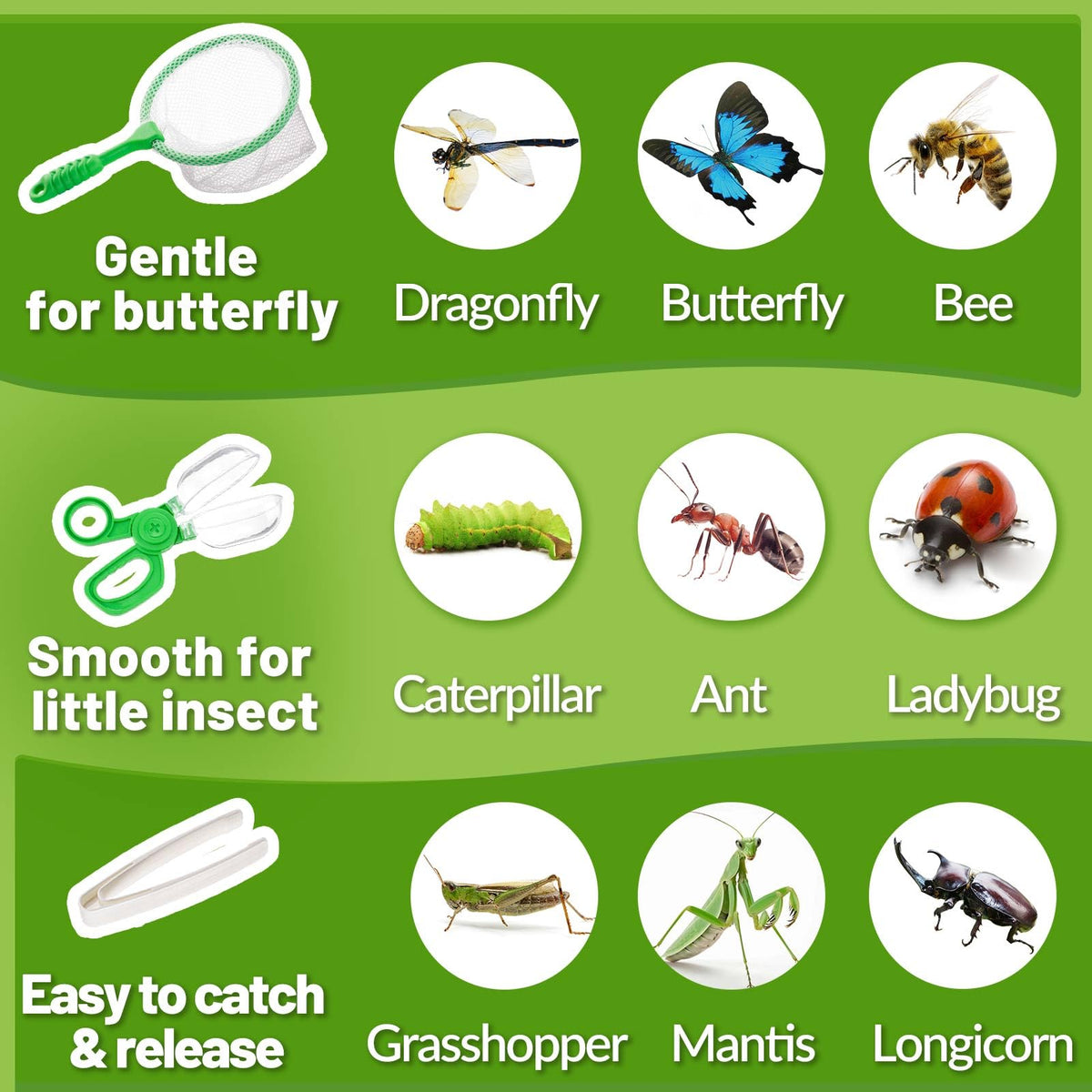 Biggun kids tweezer offering gentle handling of insects