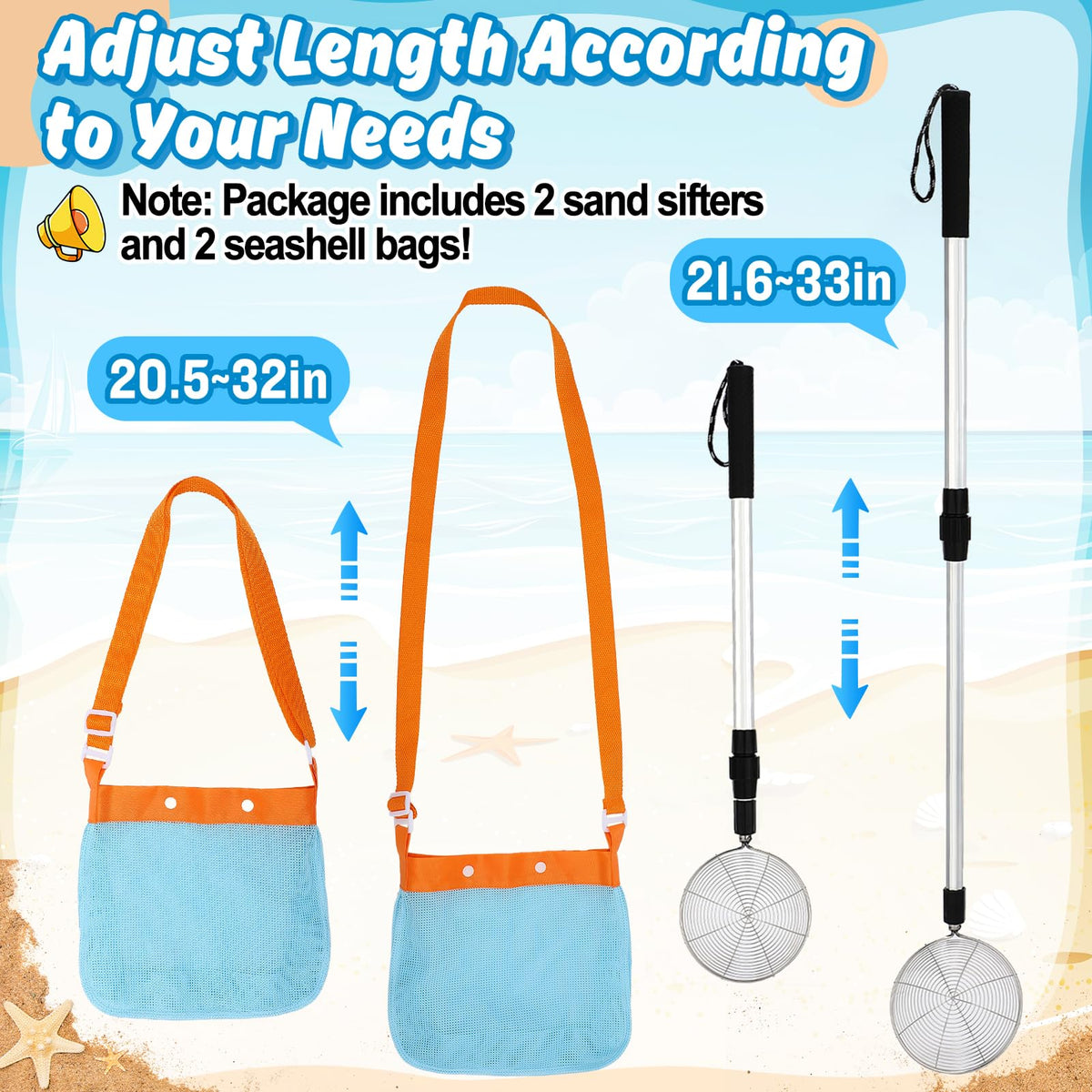 Biggun aluminum rod and stainless spoon keep beach gear durable.