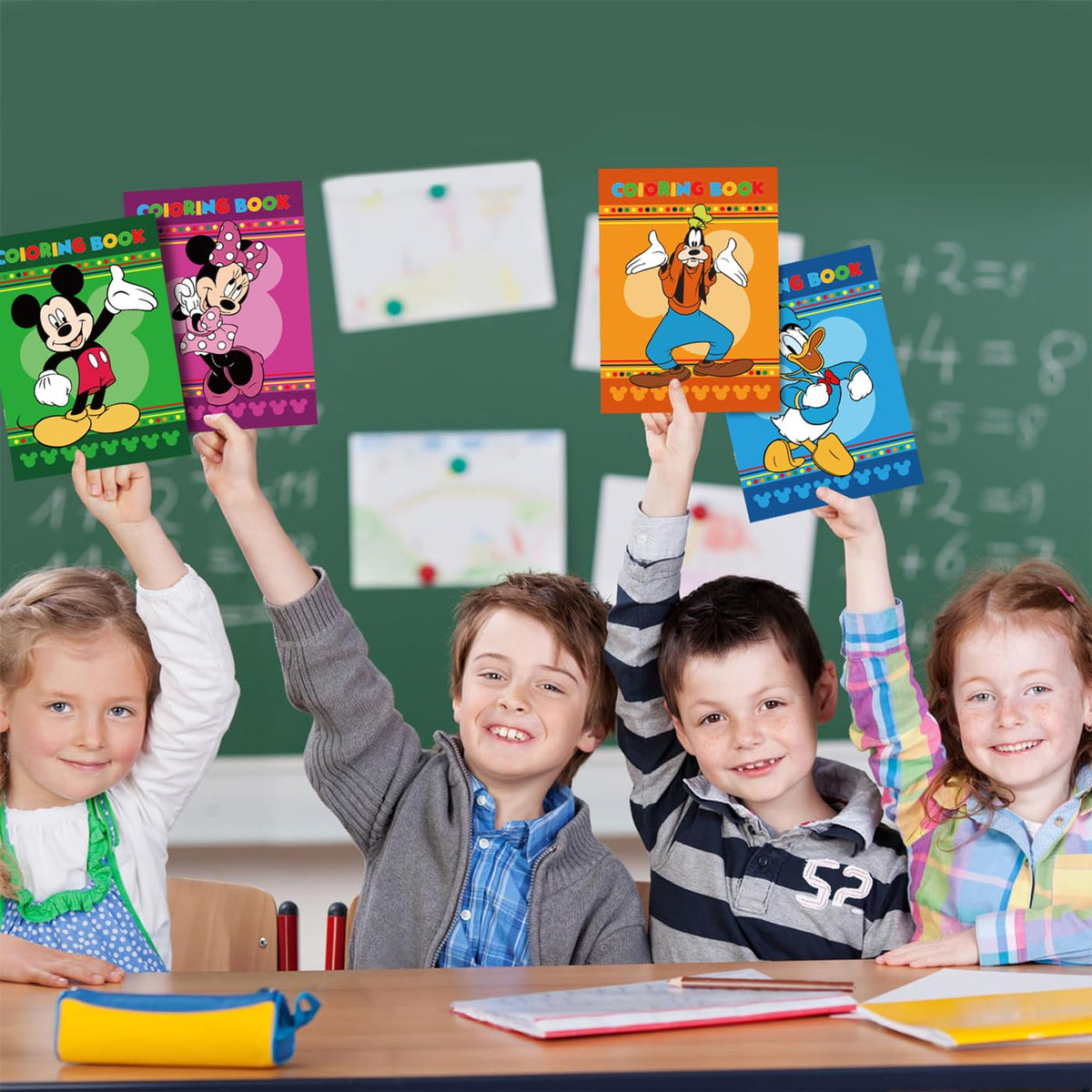 Bigirl Mickey classroom reward coloring set offers engaging, mess-light activities.