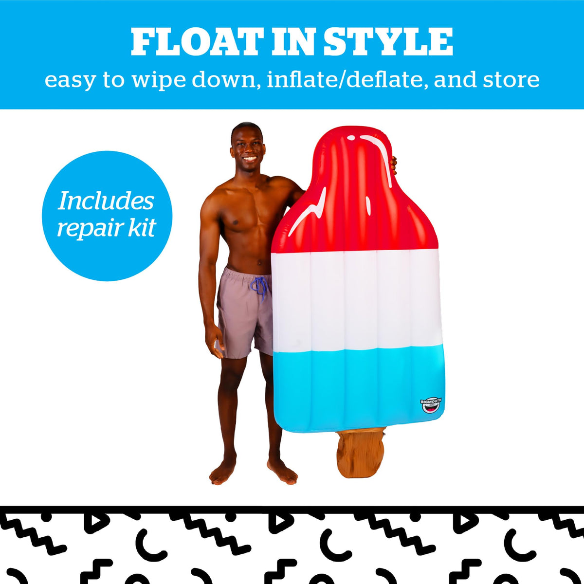 BigMouth Ice Pop float doubles as a photobooth prop.