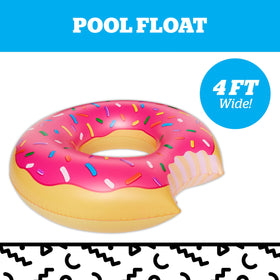 BigMouth Inc donut pool float lounging on water for relaxing sunlit afternoons