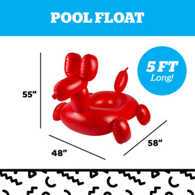 BigMouth Inc giant pool float inflated to over five feet, bold pool presence.
