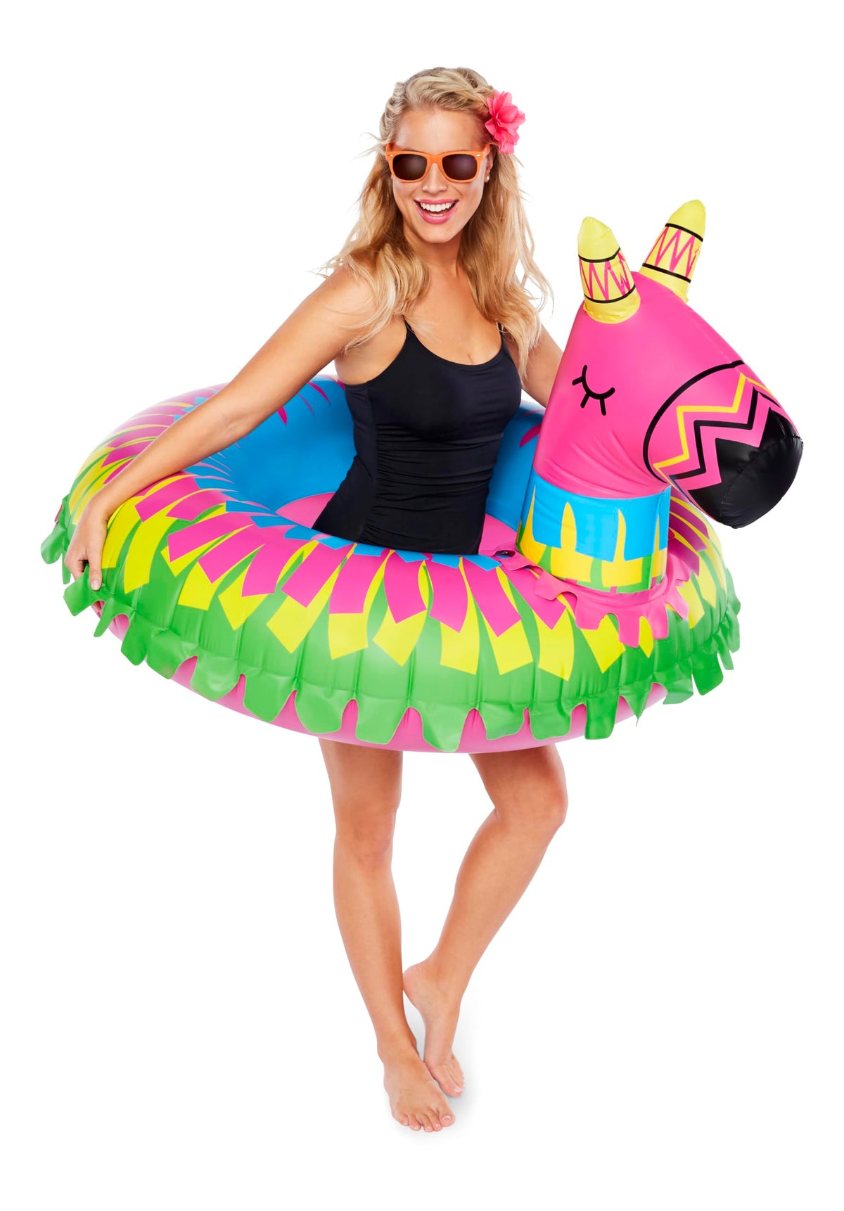 BigMouth Inc Giant Donkey Pinata Pool Tube for festive pool parties.