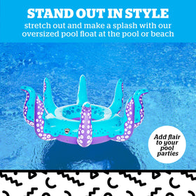 BigMouth Inc inflatable pool float made with durable vinyl for long summer use