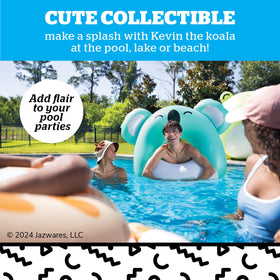 BigMouth Inc Squishmallows collab Kevin Koala design for family pool fun.