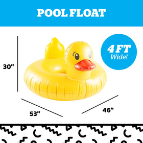 BigMouth Inc wide duck float in pool for group lounging and play.