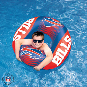 BigMouth pool ring in bold Buffalo Bills colors for visibility.