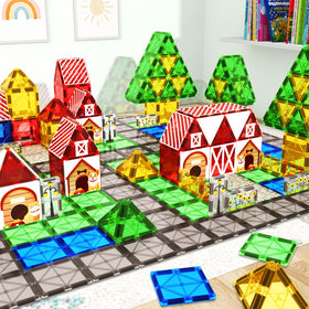 BigShu magnetic tiles educational play – Montessori-inspired design supports early STEM skills