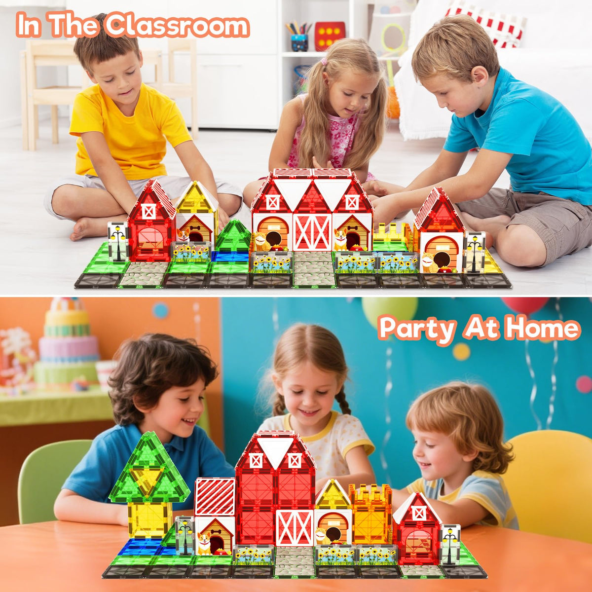 BigShu magnetic tiles safe materials – non-toxic, smooth edges for worry-free indoor play