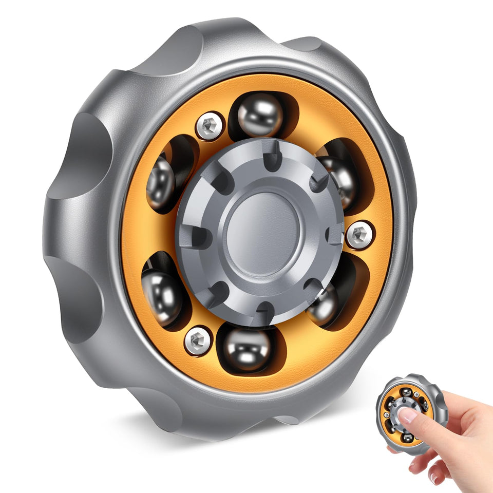Bihevn metal precision fidget spinner grey body highlights premium alloy and smooth motion