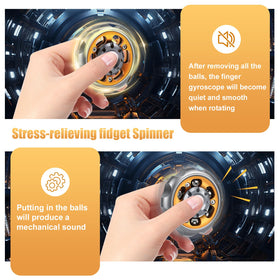 Bihevn metal precision fidget spinner silent mode illustrating silent rotation