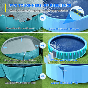 Bilibara non-slip surface pool helps pets and children stay secure during water fun.