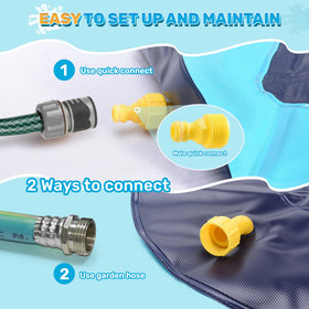 Bilibara splash pad adjustable pressure to customize spray height