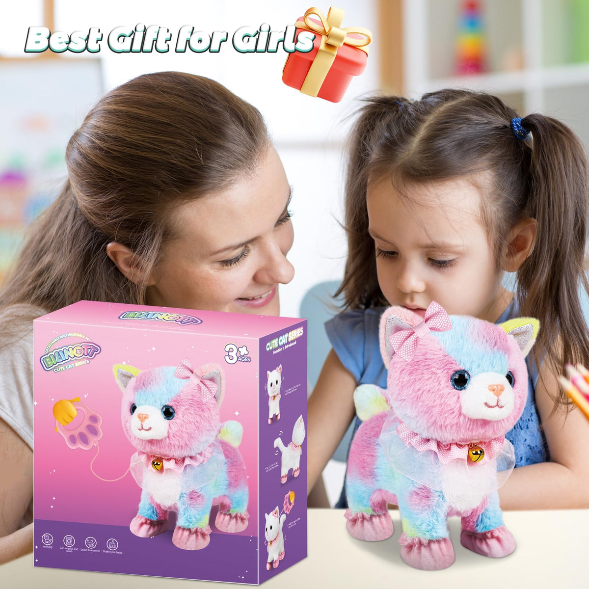 Bilinott Toy Cat brush and comb for grooming role-play