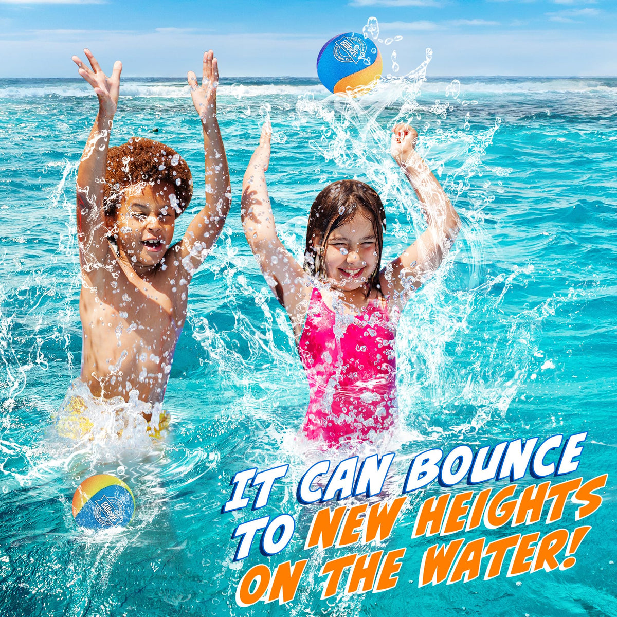 Billeeit all-ages gift set of water skipping balls for family fun