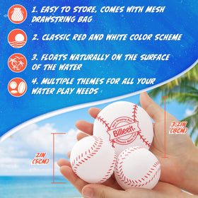Billeeit baseball-themed water skip discs pair ideal for beach games