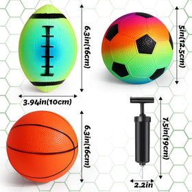 Billeeit toddler basketballs in bright colors to boost hand-eye coordination.
