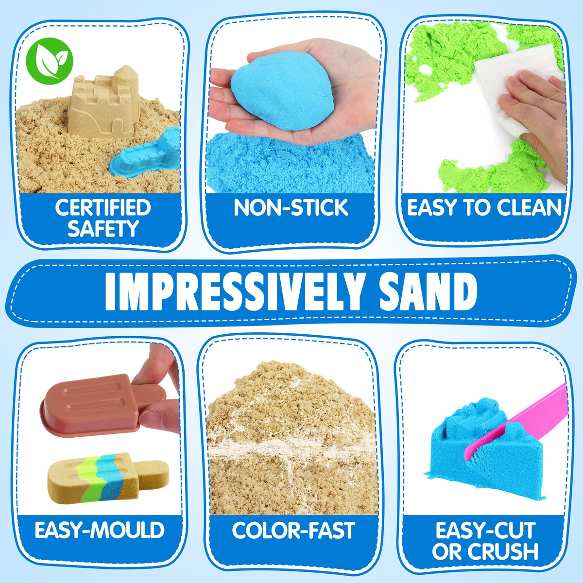 Billeeit kids sensory sculpting sparks imagination through moldable sand play