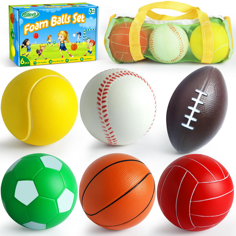 Billeeit mini foam football ball designed for safe toddler play