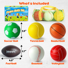 Billeeit mini foam soccer ball easy to grip for little hands