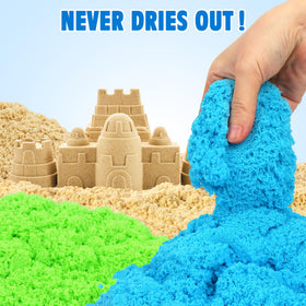 Billeeit sand storage bin keeps the set organized for mess-free play
