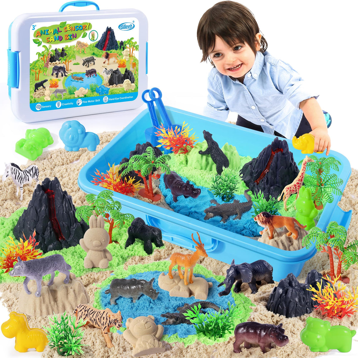 Billeeit 35-piece set supports cooperative play and sharing among children
