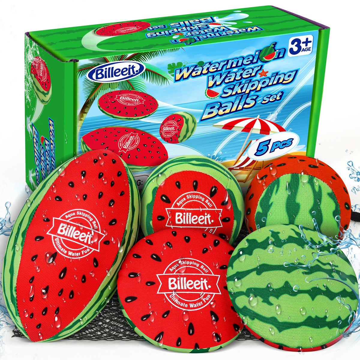 Billeeit water football in watermelon theme for vibrant pool play