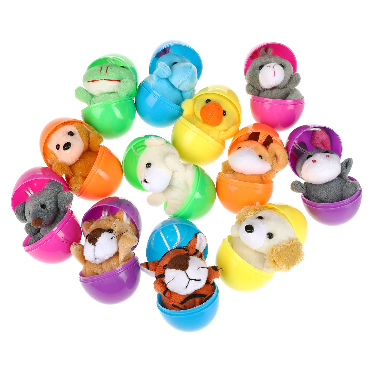 Bright six-color eggs ideal for Easter celebrations and gift bags.