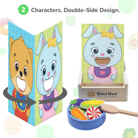 Bimi Boo wooden bowl for mealtime play and sorting skills