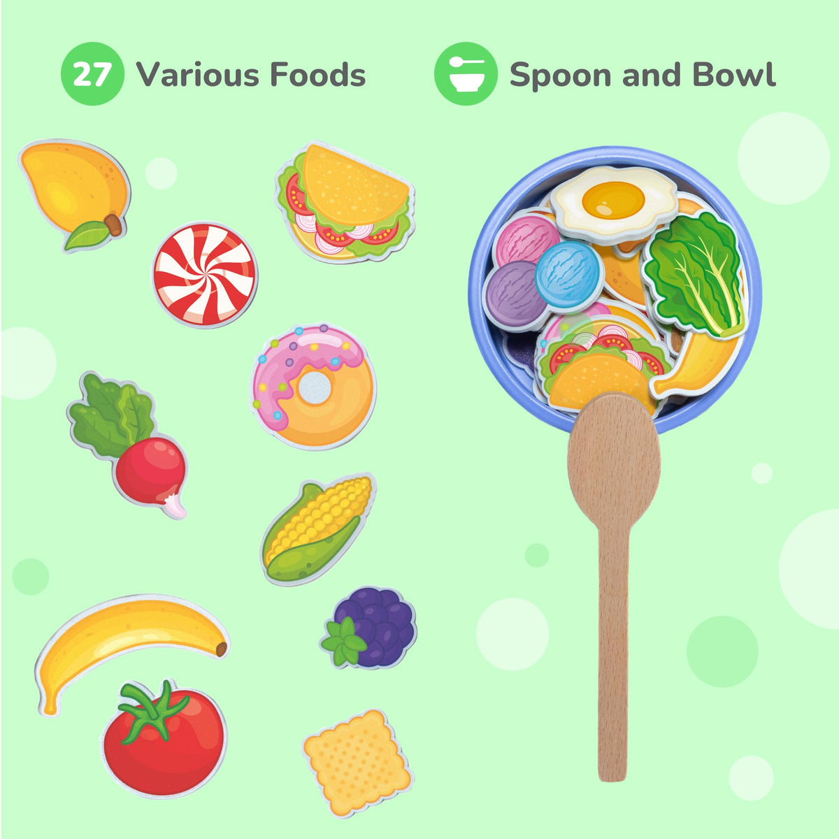 Bimi Boo wooden spoon for toddlers improving scoop-and-lift practice