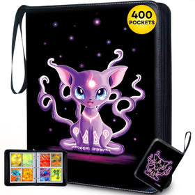 Bindablu trading card binder with 400 pockets for organized storage.