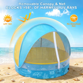 Binecer 47-inch backyard pool ideal for siblings to share and play safely