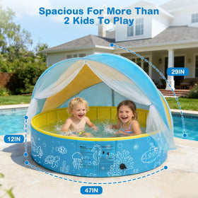 Binecer detachable canopy shade for sunny outdoor play