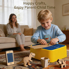 BinfeiMart Kid Safe Cardboard Cutter is portable for on the go STEM projects