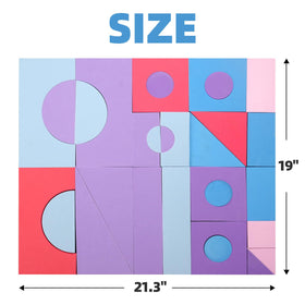 Bingyouth large foam blocks set with a storage bag for mess-free cleanup and easy access.
