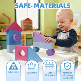 Bingyouth washable foam blocks ideal for quick cleaning after messy art activities.